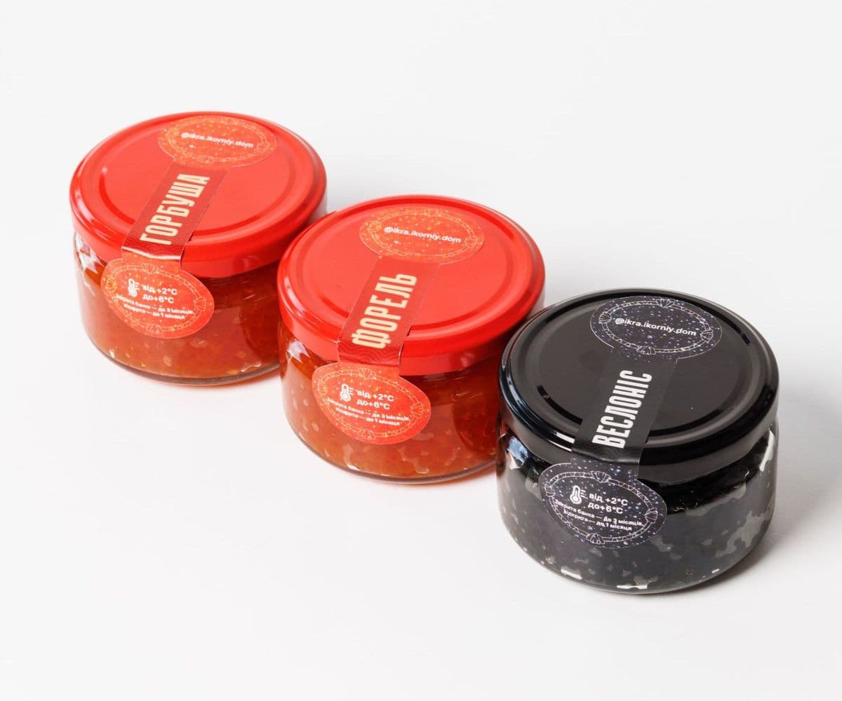 Набір по 250 г (Горбуша–Форель–Веслоніс)