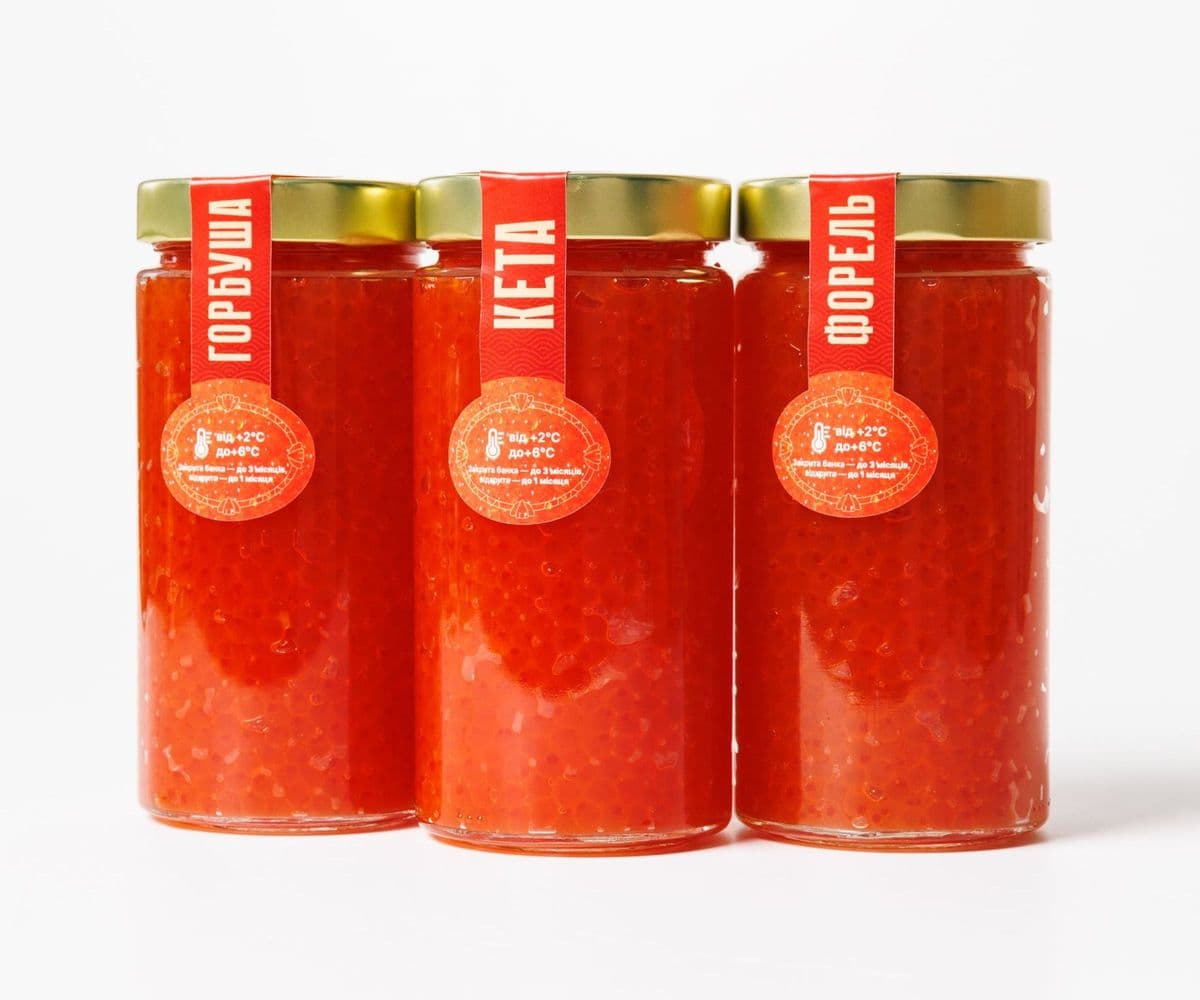 Набір по 500 г (Горбуша – Кета – Форель)